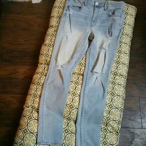American Eagle distressed skinny jeans